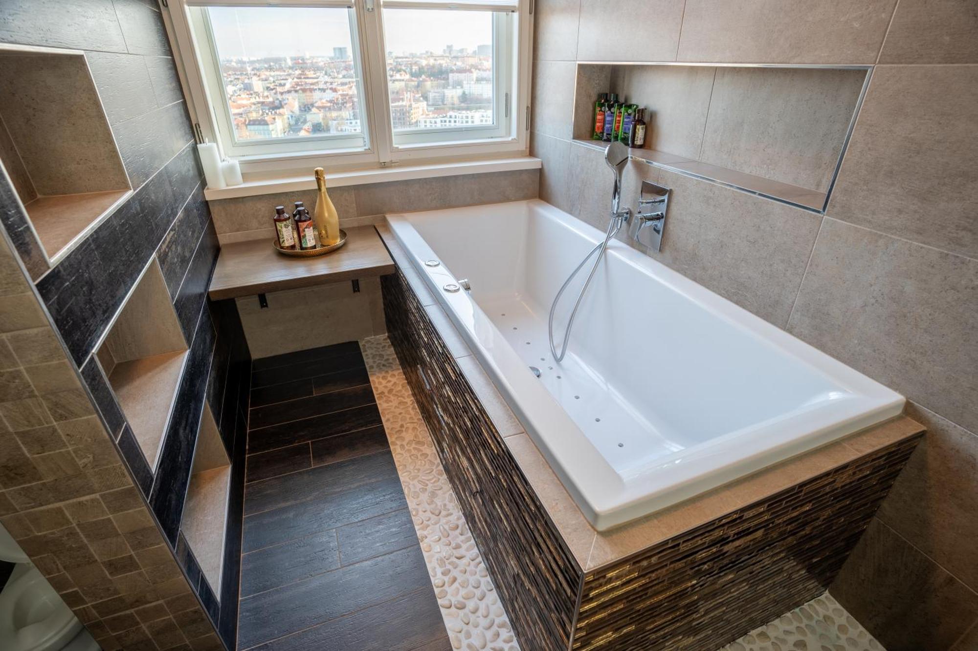Luxury Rooftop Appartment With Fantastic Views Prague Luaran gambar